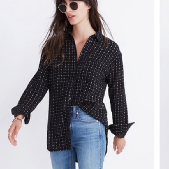 Madewell Tops - Madewell oversized ex-boyfriend button down shirt